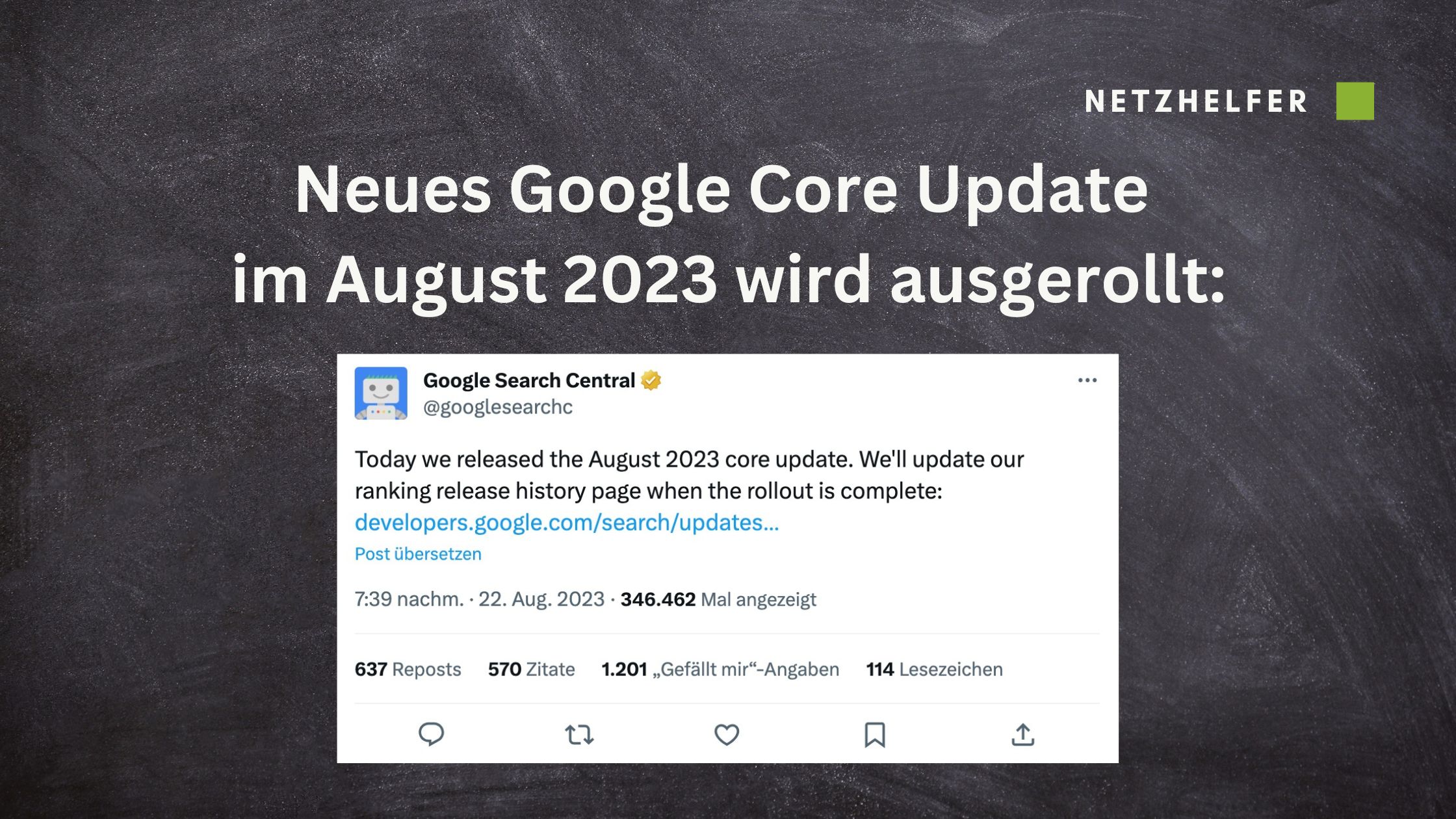 Google Core Update August 2023