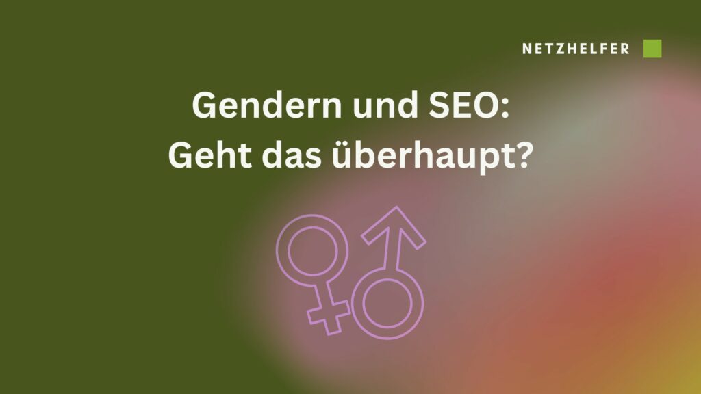 Gendern und SEO Beitragsbild