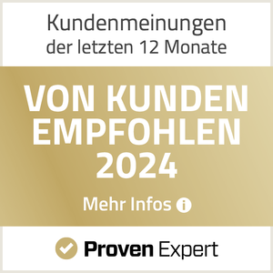 Von Kunden empfohlen Siegel Proven Expert für NETZhelfer GmbH