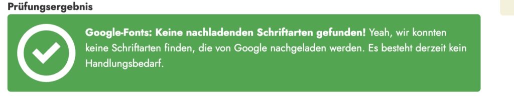 Google Fonts Check bestanden