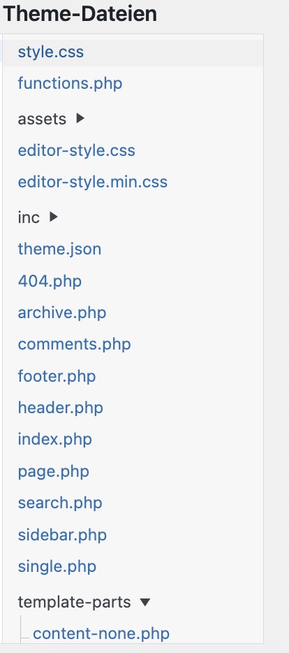 Functions.php File öffnen_Wordpress Google Fonts lokal hosten