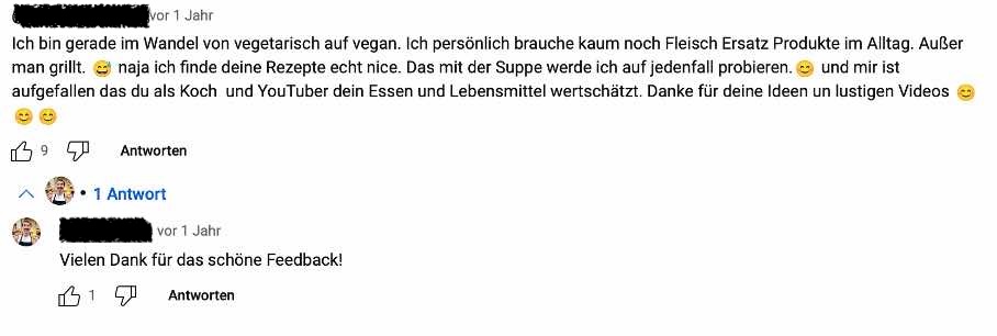 Kommentare bei YouTube