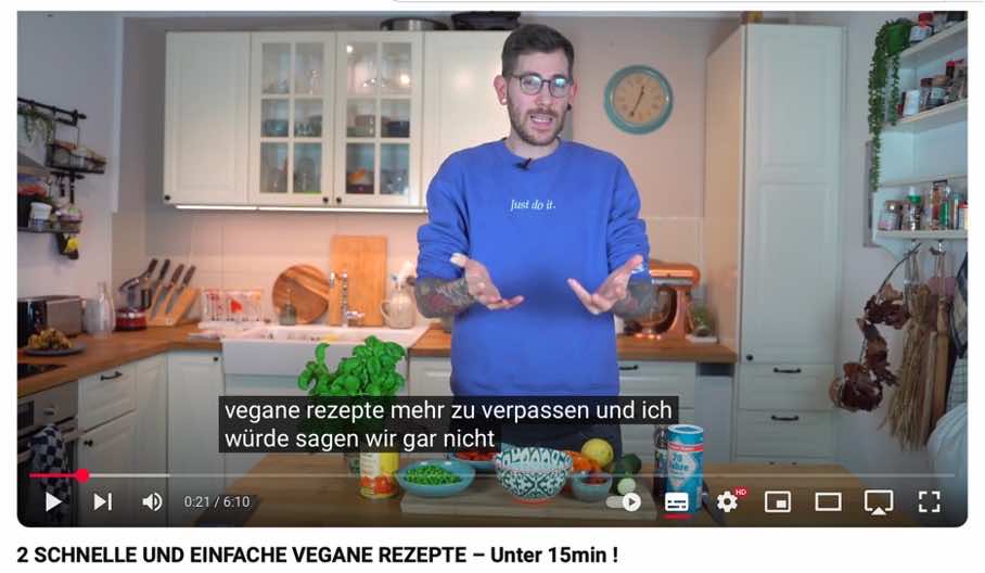 Untertitel und Transkript bei YouTube einfügen.