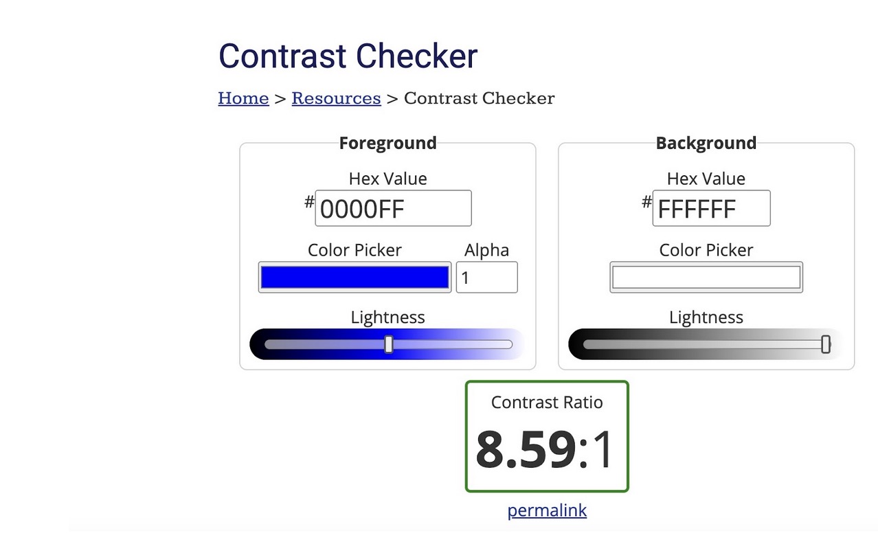 Barrierefreie Website_Contrast Checker