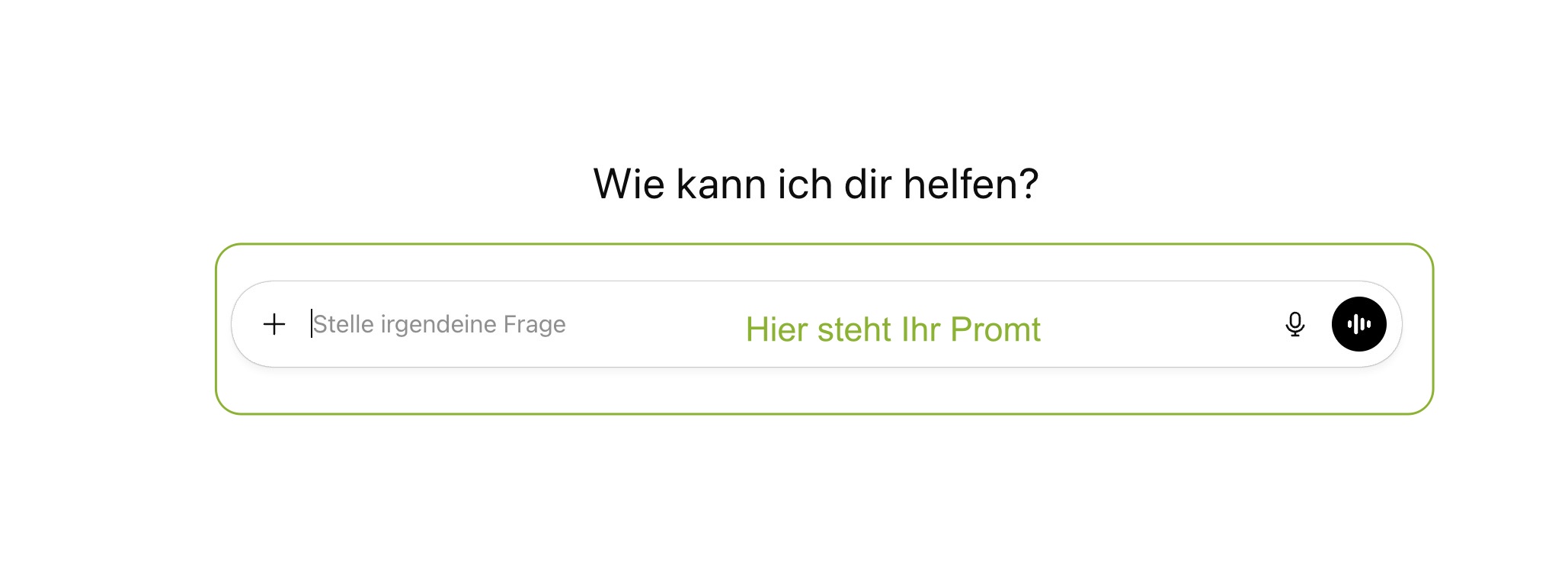 KI-Content-im-Marketing: Promt Eingabefeld ChatGPT